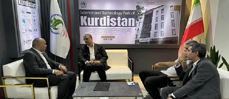 بازدید پاویون پارک علم و فناوری کردستان در نمایشگاه الکامپ