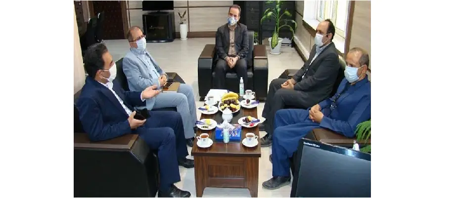 دیدار مسئولین پارک با مدیر امور شعب بانک تجارت